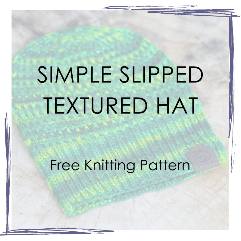 Free Simple Slipped Textured Hat Knitting Pattern